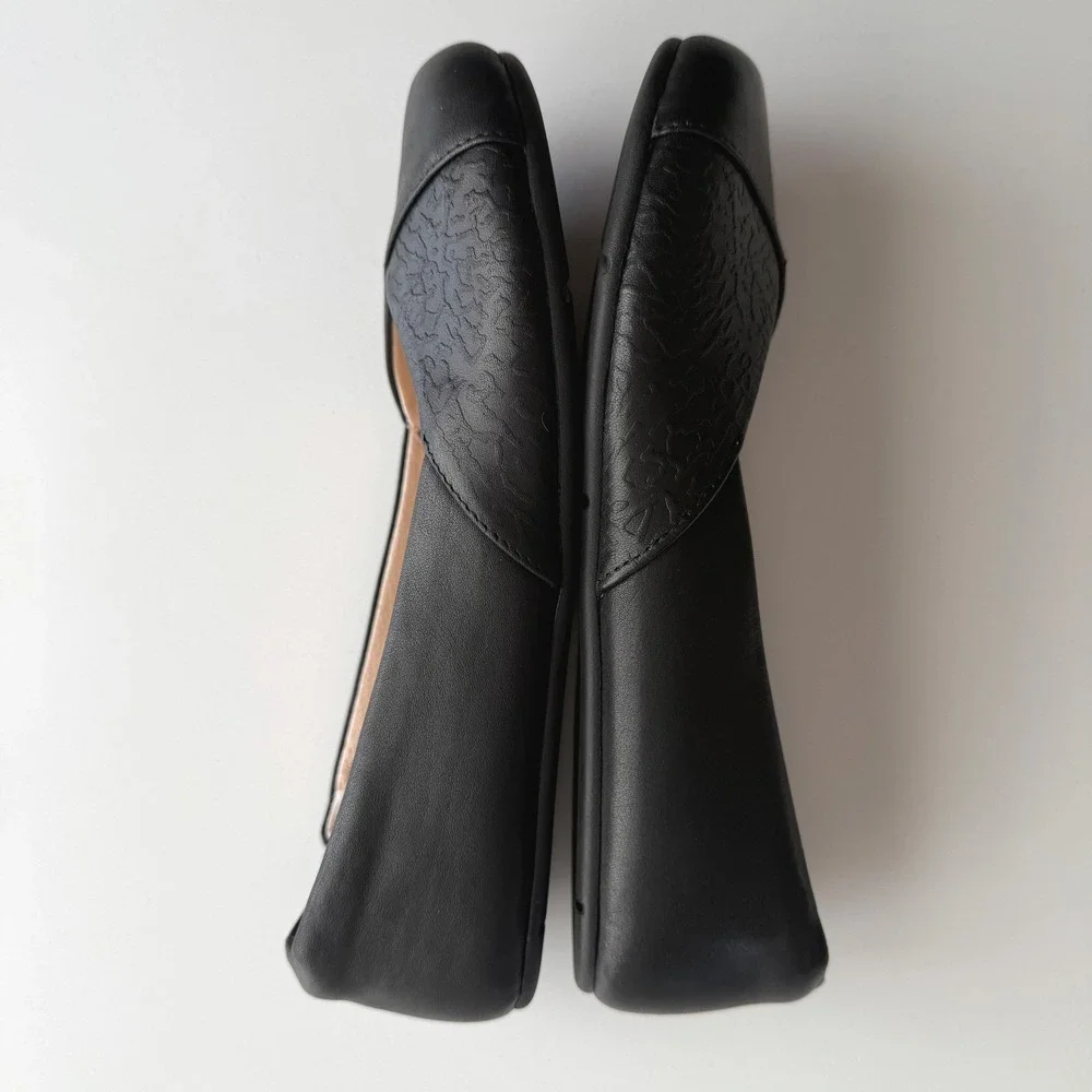 Xero EUC Phoenix Ballerine Barefoot Leather Slip On Black Ballet Flat Shoes sz 9